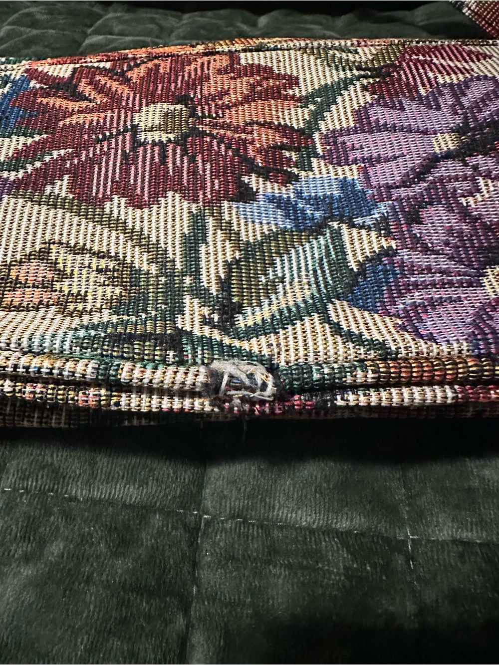 Floral Tapestry Crossbody Bag in Multicolor Floral Print